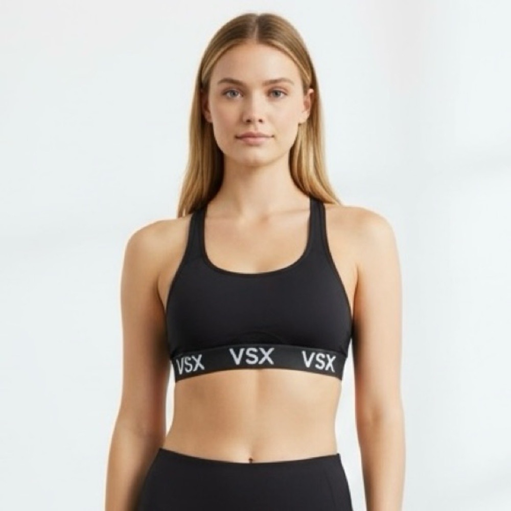 4/$40 Victoria's Secret Sport Razor Back Black Sports‎ Bra
